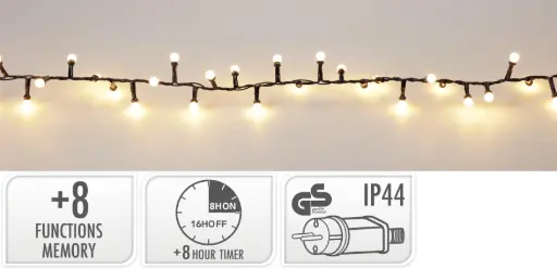 [AGL001310] BERRY SNAKE LIGHTS 500LED WW