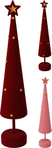 [AJC001620] XMAS TREE FLOCKING 40CM 2ASS C