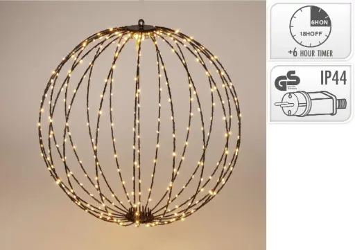 [AMZ141330] BALL 60CM 400LED WARM WHITE