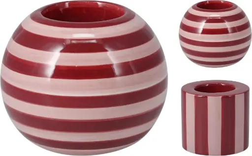 [APF673300] CANDLE HOLDER 8X8X7CM 2ASS