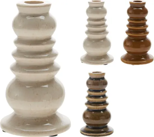 [APF690100] CANDLE HOLDER 8X15CM 3ASS