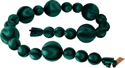 [AWR417720] BALL GARLAND 180CM DARK GREEN
