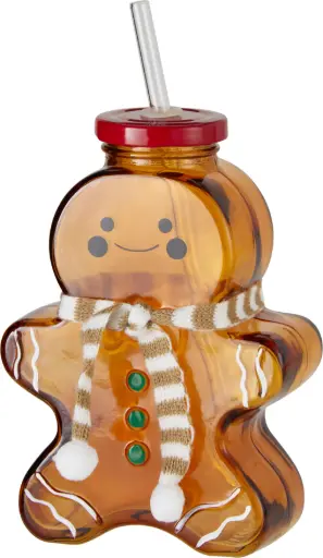 [CD4100430] DRINKING GLASS 425ML GINGERBRE