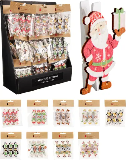 [GR9125310] CLIP XMAS SET6 5CM
