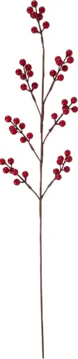 [MT1001100] XMAS BERRY BRANCH 75CM RED