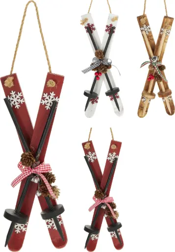 [YZB011800] SKIS 30X10X5CM 3ASS CLR